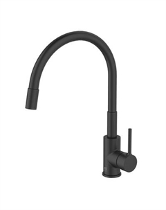 Смеситель для кухни Milardo Meal M01BL0FM05 гибкий излив черный
