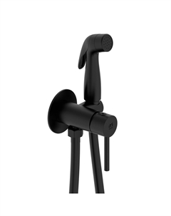 Смеситель встраиваемый с гигиеническим душем Milardo Tidy 001BLR0M08 черный