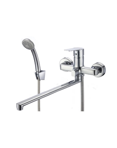 Смеситель для ванны Milardo Helic длинный излив 320мм