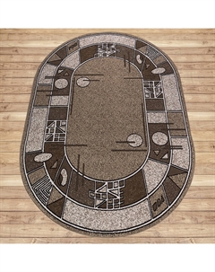 Ковер (2х3) ЛАЙЛА ДЕ ЛЮКС 15804_10822 Овал Белка