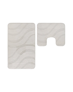 Набор ковриков для ванной комнаты MAXIMUS SYMPHONY 60X100 50X60-2517-ECRU Maximus