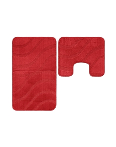 Набор ковриков для ванной комнаты MAXIMUS SYMPHONY 50X80 40X50-2586-L.RED Maximus