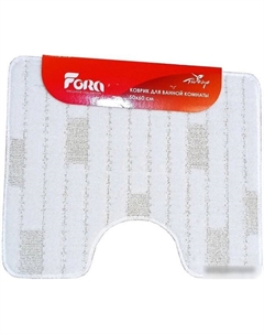 Коврик для туалета Bricks white FOR-PP-BRK50-60W Fora