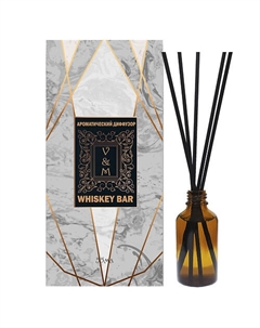 Ароматический диффузор Whiskey bar с фибровыми палочками для дома 55 Van&mun