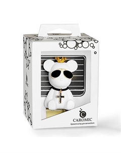 Ароматизатор для автомобиля Мишка в очках и крестике 10 Caromic