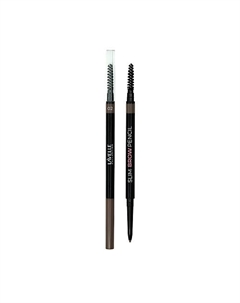 Карандаш для бровей автоматический Slim Brow Pencil черный графит Lavelle collection