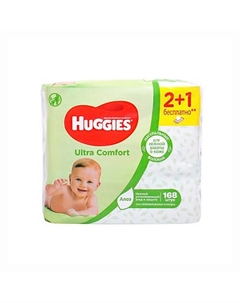 Влажные салфетки Ultra Comfort с алоэ Huggies