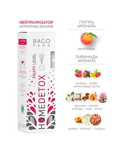 Ароматический детокс диффузор "Фруктовый нейтрализатор запахов" 100 Bago home