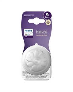Силиконовая соска Natural Response, скорость потока 6 Philips
