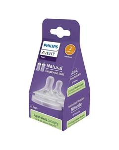 Силиконовая соска Natural Response, скорость потока 3 Philips