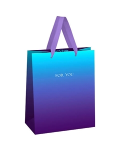 Пакет подарочный "Intense gradient", отделка фольгой Meshu