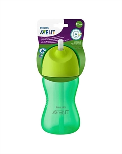 Чашка-поильник с трубочкой, с 12 месяцев Philips