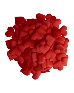 Наполнитель для подарков Red hearts, 100 штук, красный Meshu