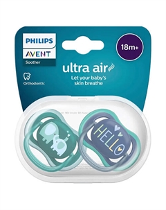 Пустышка силиконовая Ultra Air, от 18 месяцев Philips