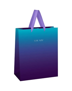 Пакет подарочный "Intense gradient", отделка фольгой Meshu