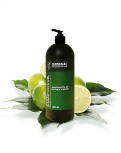 Парфюмированный шампунь и гель 2в1 для душа Бергамот и Ветивер 1000 Jerminal cosmetics