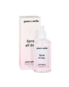 Увлажняющий спрей для лица с гидролатом розы 240 Grace and stella