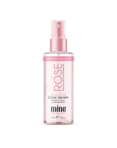 Спрей–мист с успокаивающей розовой водой Rose Water Illuminating Facial Tan Mist 100 Minetan