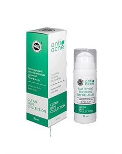 Матирующий гель-флюид для жирной и проблемной кожи anti-acne 30 Крымская натуральная коллекция