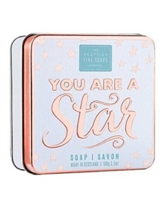 Мыло в декоративной мыльнице You Are A Star 100 Scottish fine soaps