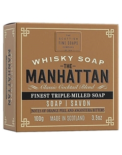 Кусковое мыло The Manhattan 100 Scottish fine soaps