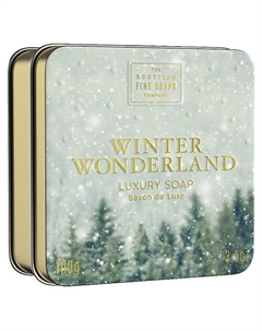 Мыло в декоративной мыльнице Winter Wonderland Luxury Soap 100 Scottish fine soaps