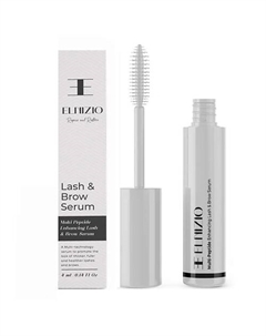 Сыворотка для роста ресниц и бровей с мульти пептидами Lash&Brow Serum 4 Elnizio