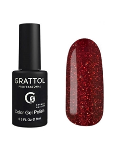 Гель лак с блестками Турмалин Grattol