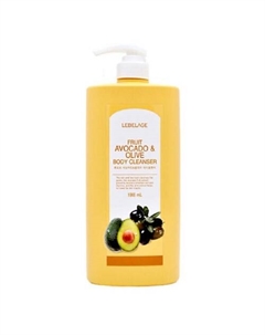 Гель для душа с авокадо и оливы FRUIT AVOCADO & OLIVE BODY CLEANSER 1000 Lebelage