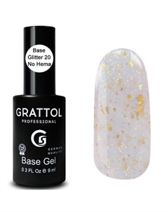 Каучуковая гель база поталь для ногтей Grattol