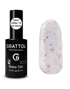 Каучуковая гель база поталь для ногтей Grattol