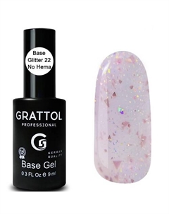 Каучуковая гель база поталь для ногтей Grattol