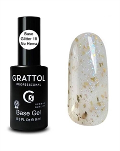 Каучуковая гель база поталь для ногтей Grattol
