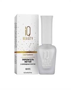 Укрепитель ногтей с коллоидным золотом Gold Hardener White Iq beauty