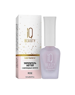 Укрепитель ногтей с коллоидным золотом Gold Hardener Rose Iq beauty