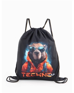 Мешок для обуви, с рисунком, чёрный/оранжевый Stavia