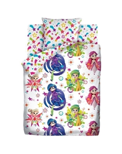 Постельное бельё 1.5 «: Феи», размер 143х215 см, 150х214 см, 70х70 см, 1 шт, поплин, 100% хлопок Фееринки