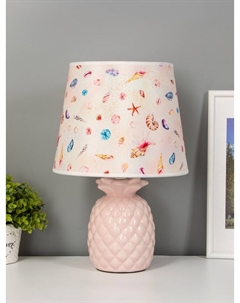 Настольная лампа «Ананас» Е14 40 Вт розовый 24×24×33 см Risalux