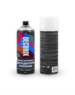 Эмаль – аэрозоль акриловая A21, для радиаторов, цвет белый глянцевый, 520 мл Decorix