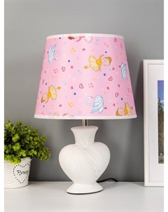 Настольная лампа «Хертц» E14 40 Вт белый-серый 24×24×24 см Risalux