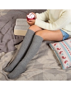 Гольфы женские из монгольской шерсти, цвет серый, размер 23-25 Тод