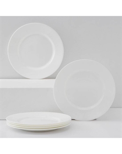 Тарелки Everyday, d=19 см, десертные, стеклокерамика, набор 6 шт, белые Luminarc