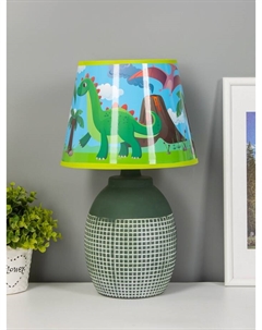 Настольная лампа 16772/1GN E14 40 Вт зеленый 20×20×39 см Risalux