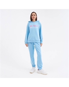 Костюм женский (толстовка, брюки) Be nice, размер 48-50, голубой Mist