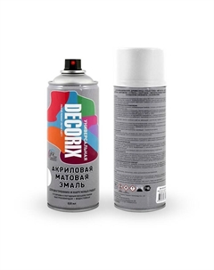 Эмаль – аэрозоль акриловая A24, цвет белый матовый, 520 мл Decorix