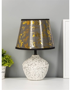 Настольная лампа «Алетта» Е14 40 Вт бело-черный 20×20×36 см Risalux