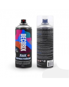 Лак – аэрозоль термостойкий (HH705), бесцветный глянцевый, 520 мл Decorix