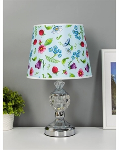 Настольная лампа «Азалия» 1×40 Вт Е27 220 В серебро 24×24×40 см Risalux