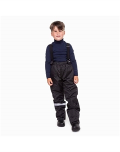 Брюки детские утепленные, цвет чёрный, рост 116 см Let's go