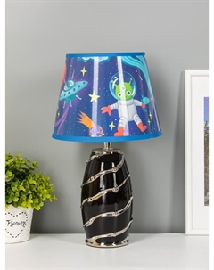 Настольная лампа «Касиния» Е14 40 Вт черно-золотой 20×20×26 см Risalux